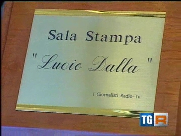 Targa Sala Stampa Lucio Dalla